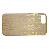  Gold Egyptian Hieroglyphics Paper Print Case-Mate iPhone Case (Achterkant (Horizontaal))