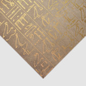 Gold Egyptian Hieroglyphics Paper Print Tissuepapier (Detail)