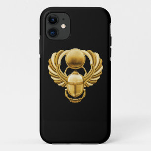 Gold Egyptian Scarab iPhone 11 Hoesje