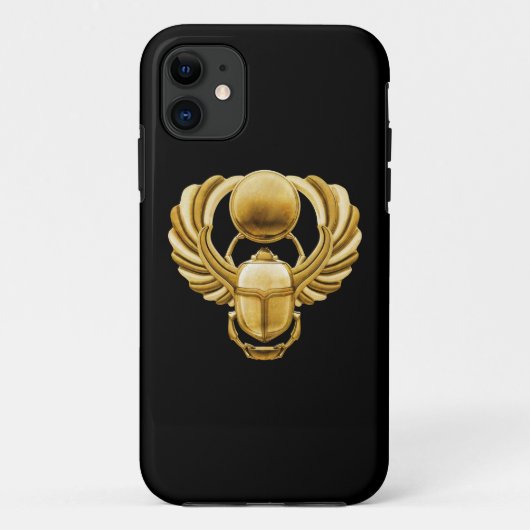 Gold Egyptian Scarab Case-Mate iPhone Case (Achterkant)