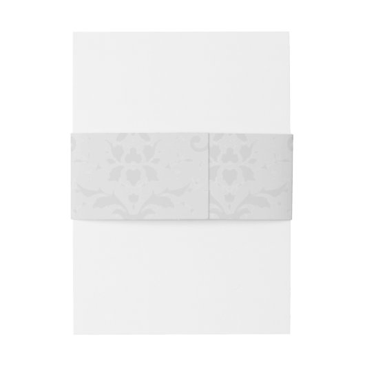 Gold Eiffel Tower Damask Wedding Invite Uitnodigingen Wikkel (Achterkant Voorbeeld)