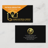 Gold Electrical Home Circuit-bedrading Visitekaartje (Voorkant / Achterkant)