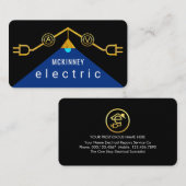 Gold Electrical Rooftop Wiring Frame Visitekaartje (Voorkant / Achterkant)