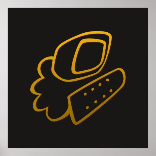 Gold Elegance 06 Print (Voorkant)