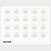 Gold Elegant First Community Favor Sticker (Vel)