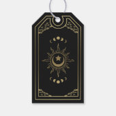 Gold Elegant Gothic Tarot Wedding Welkom Cadeaulabel (Achterkant)