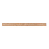 Gold elegant script kerstgepersonaliseerd rustig lint (Voorkant)