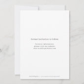 Gold elegant script minimalistisch huwelijk save the date (Achterkant)