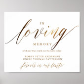 Gold Elegant Script Typography Poster (Voorkant)