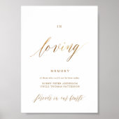 Gold Elegant Script Typography Poster (Voorkant)