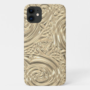 Gold elegant Victoriaans art nouveau iPhone 11 Hoesje