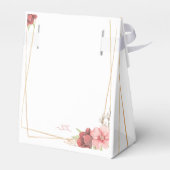 Gold Elegant Wedding Bedankdoosjes (Achterkant)