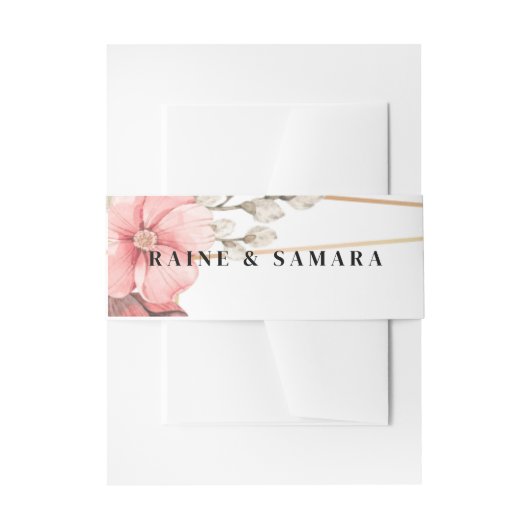 Gold Elegant Wedding Uitnodigingen Wikkel (Voorkant Voorbeeld)