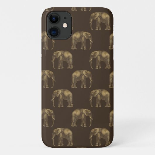 Gold Elephant Chic Elegant Stylish Case-Mate iPhone Case (Achterkant)