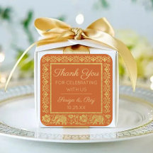 Gold Elephant & Lotus Wedding Retour Gift Favoriet