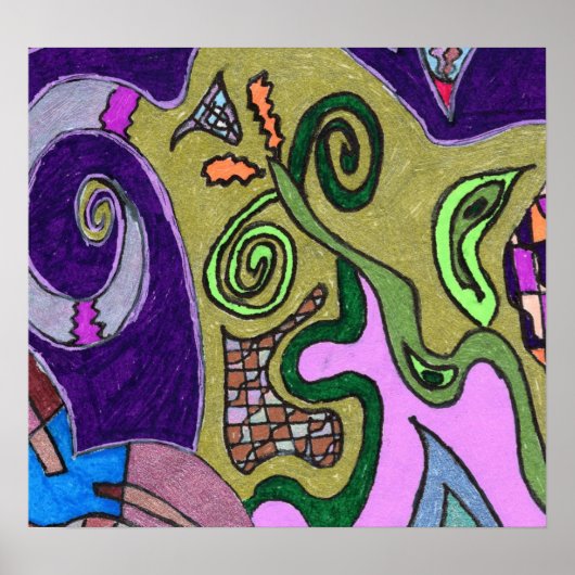 Gold Elephant Poster (Voorkant)