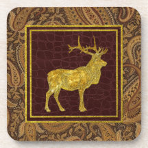 Gold Elk Paisley en lederen patronen