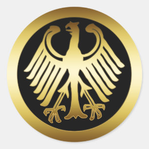 GOLD ELLE RONDE STICKER