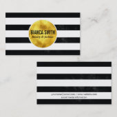 Gold Embellish | Stripes Visitekaartje (Voorkant / Achterkant)