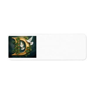 Gold Emboss D Etiket