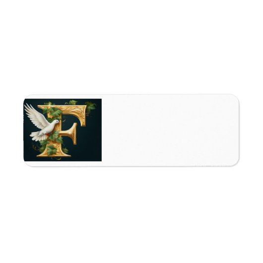 Gold Emboss F Etiket (Voorkant)