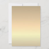 Gold Emerald Green Faire-part de mariage (Dos)