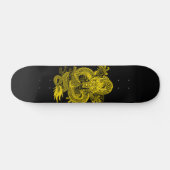 Gold Emperor Dragon One Element Pro Park Deck Skateboard (Horizontaal)