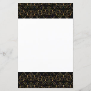 Gold- en Black Art Deco-patroon