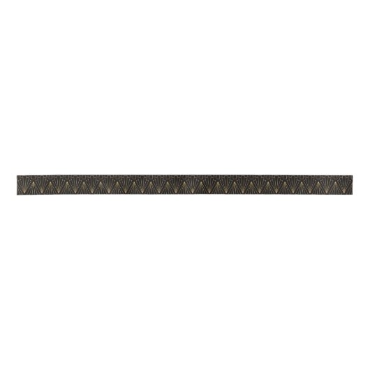 Gold- en Black Art Deco-patroon Lint (Voorkant)