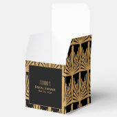 Gold- en Black Art Deco Pattern-Vrijgezellenfeest Bedankdoosjes (Geopend)