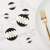 Gold en Black Art Deco Pattern Wedding Confetti (Groep)