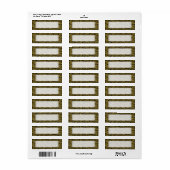 Gold en Black Celtic Spiral Knoopt Pattern Etiket (Full Sheet)