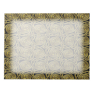 Gold en Black Celtic Spiral Knoopt Pattern Notitieblok