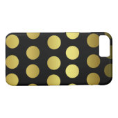 Gold en Black Polka Dot Case-Mate iPhone Case (Achterkant (Horizontaal))