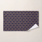 Gold en Blue Art Deco Pattern Bath Bad Handdoek (Handdoek)