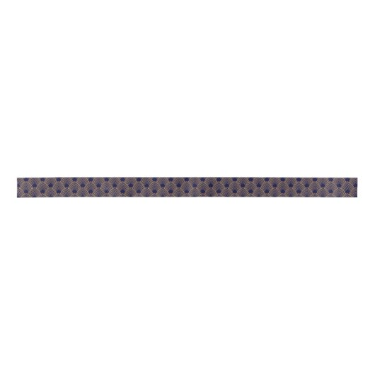 Gold en Blue Art Deco Pattern Lint (Voorkant)