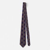 Gold- en Blue Art Deco Pattern-Stropdas Stropdas (Voorkant)