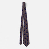 Gold- en Blue Art Deco Pattern-Stropdas Stropdas (Achterkant)
