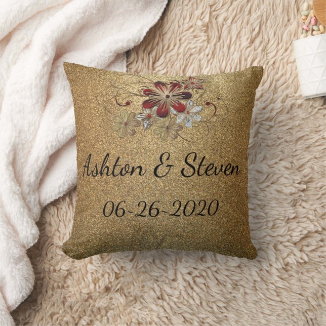 Gold en Glitter Kussen (Deken)