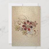 Gold en Glitter Save The Date (Achterkant)