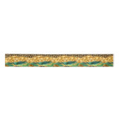 Gold en Green Safari Animal Print Agate Lint (Voorkant)