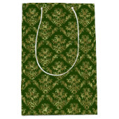 Gold en groene rode  Damaskers 2 Medium Cadeauzakje (Voorkant)