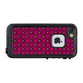 Gold en Orchid Tufted LifeProof iPhone 7 Hoesje (Achterkant (horizontaal))