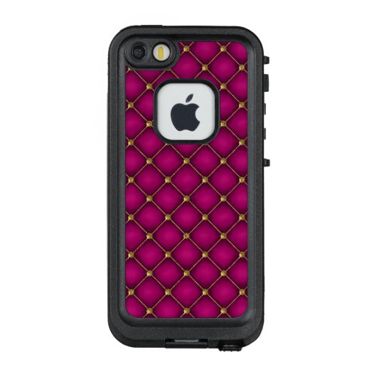 Gold en Orchid Tufted LifeProof iPhone 7 Hoesje (Achterkant)