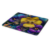 Gold en Paarse Pansy Patch Snijplank (Hoek)