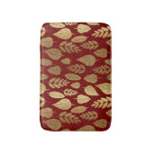 Gold- en Red Leaf-patroon Badmat (Voorkant Verticaal)