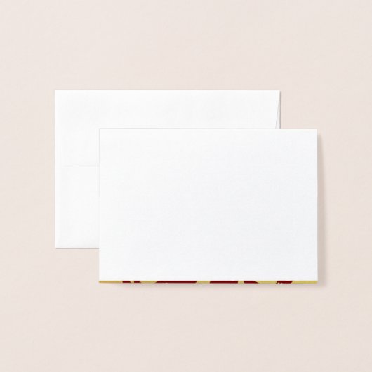 Gold- en rode Chinese Papecut Dog Birthday-kaart Folie Kaarten (Met envelop)