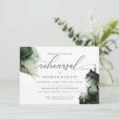 Gold- en Sage-groene Waterverf Kaart (Staand voorkant)