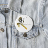Gold- en Silver Awareness Ribbon Butterfly Button (In situ)