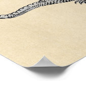 Gold- en Silver Dragon-symbool Poster (Hoek)